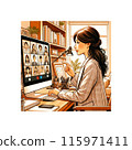 Working women working from home 115971411