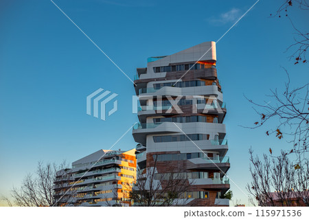 Milan, Italy Modern architecture of City life 115971536