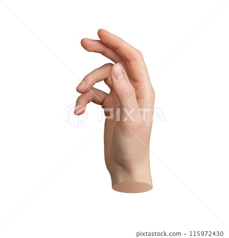 Hand touch gesture, isolated on white background Finger sign, symbol of invisible virtual space, Hand touch gesture, isolated on white background Finger sign, symbol of invisible virtual space, 115972430