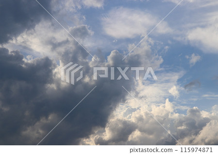 Rain clouds after the rain Rain clouds after the rain 115974871