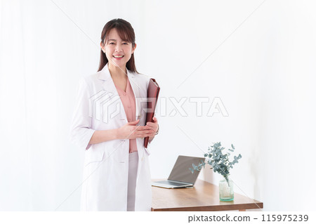Female doctor hospital portrait 115975239