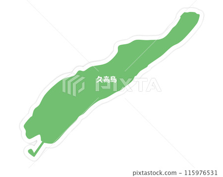 久高島的形狀（沖繩縣） 115976531