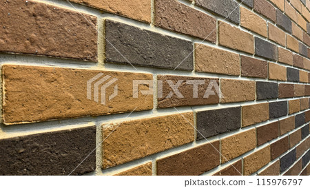 Side view of bricks with customizable space for text Side view of bricks with customizable space for text 115976797