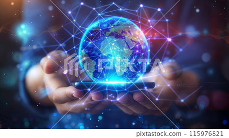 漂浮在手掌中的抽象領域 漂浮在手掌中的抽象領域 115976821