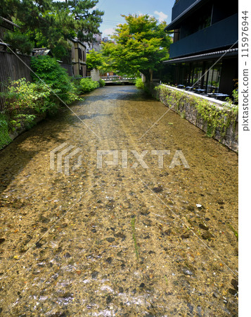 京都府白川縣祗園，新門前橋附近 115976944