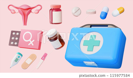 3D medical equipment set 3D medical equipment set 115977584