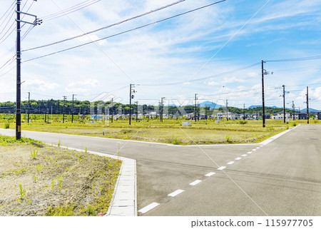 Developed land, new residential area Developed land, new residential area 115977705