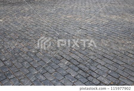 Abstract background from old paving stones. Abstract background from old paving stones. 115977902