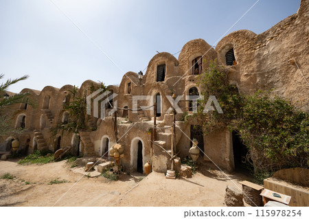 Berber Fortified granary Ksar of Medenine in Tunisia Berber Fortified granary Ksar of Medenine in Tunisia 115978254