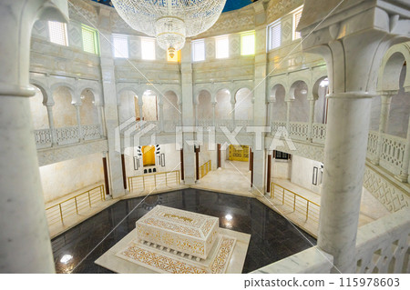 Interior of Mausoleum of Habib Bourguiba in Monastir, Tunisia Interior of Mausoleum of Habib Bourguiba in Monastir, Tunisia 115978603