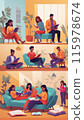 "A peaceful moment with a book" 115978674
