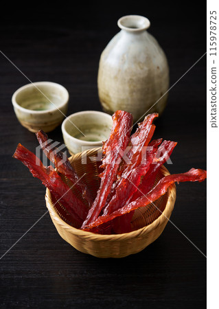 Salmon flakes from Hokkaido 115978725