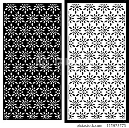 vector abstract laser cutting motif pattern vector abstract laser cutting motif pattern 115978773