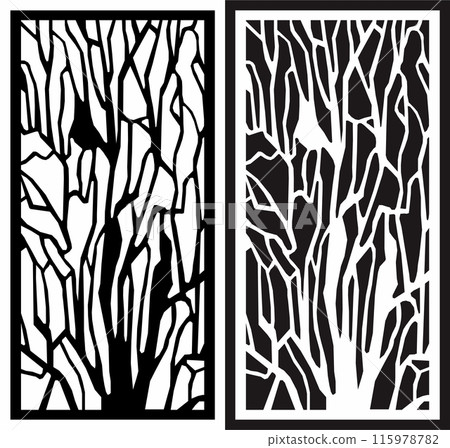 vector abstract laser cutting motif pattern vector abstract laser cutting motif pattern 115978782