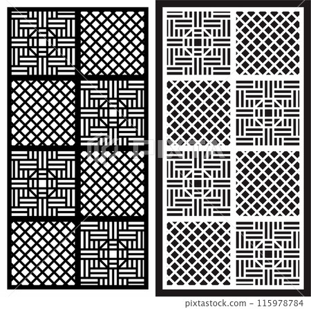 vector abstract laser cutting motif pattern 115978784