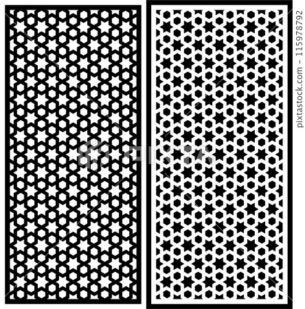 vector abstract laser cutting motif pattern 115978792