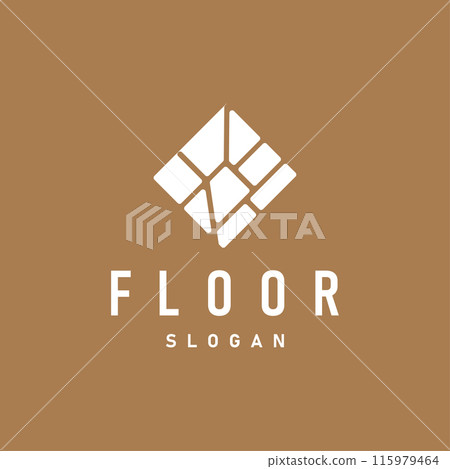 Floor logo simple abstract design home decoration Ceramic tile vector illustration Floor logo simple abstract design home decoration Ceramic tile vector illustration 115979464