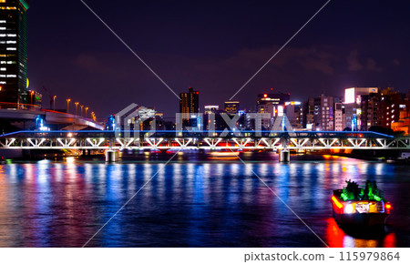 Tokyo Sumida River night view 115979864