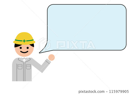 Male worker to explain Male worker to explain 115979905