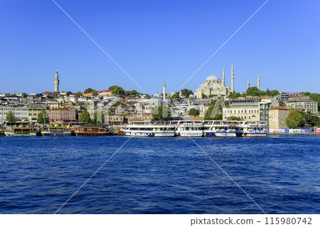 埃米諾努港、蘇萊曼清真寺和貝亞澤特塔 埃米諾努港、蘇萊曼清真寺和貝亞澤特塔 115980742