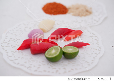 Fresh kitchen herbs as a background Fresh kitchen herbs as a background 115982201