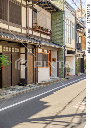 Streets of Takeyacho-dori, Nakagyo Ward, Kyoto City Streets of Takeyacho-dori, Nakagyo Ward, Kyoto City 115982396