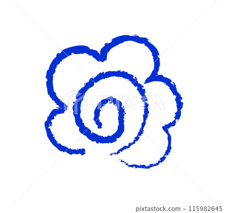 簡單的手繪花圈圖 115982645