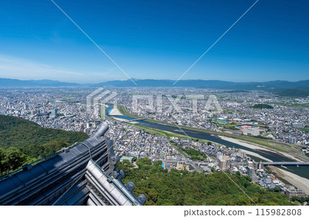 [岐阜城] 從天守閣展望台眺望絕美全景 115982808