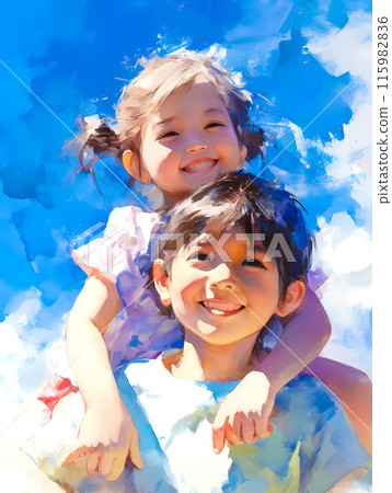 弟弟背著妹妹-2 弟弟背著妹妹-2 115982836