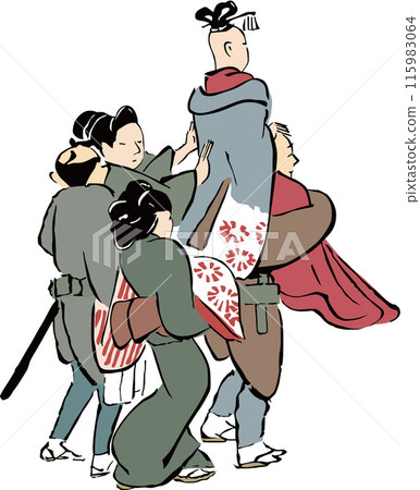 Ukiyo-e Townspeople No. 233 Ukiyo-e Townspeople No. 233 115983064