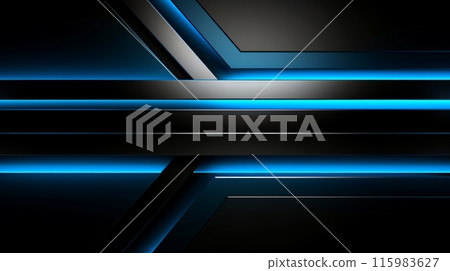 Modern dark blue overlapping dimension line bar design background, Generative AI Modern dark blue overlapping dimension line bar design background, Generative AI 115983627