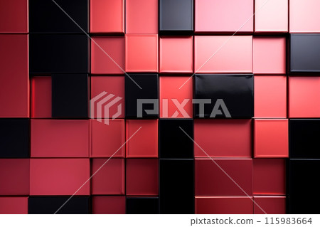 Close-up red metallic object, abstract texture background, Generative AI Close-up red metallic object, abstract texture background, Generative AI 115983664