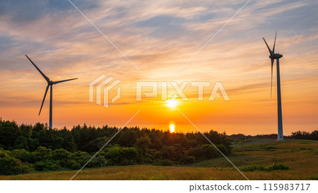 Nikaho Plateau (evening view) Nikaho Plateau (evening view) 115983717
