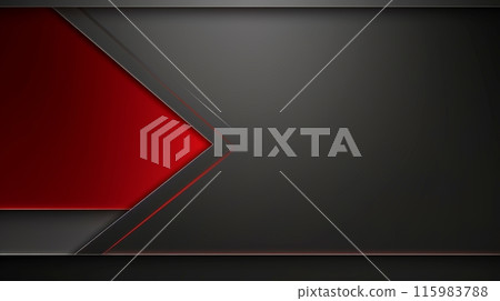 Modern dark red overlapping dimension line bar design background, Generative AI 115983788