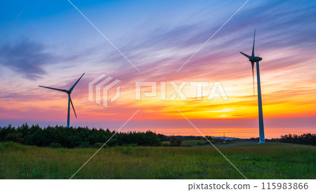 Nikaho Plateau (evening view) 115983866