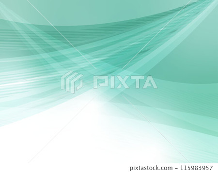 Refreshing wave pattern abstract background_Emerald green 115983957