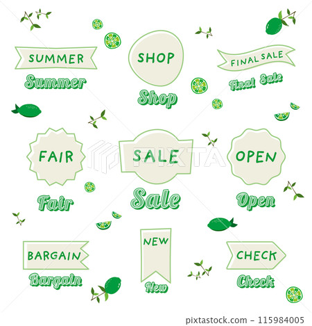 Set of yellow organic labels and frames for sale Set of yellow organic labels and frames for sale 115984005