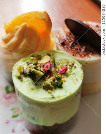 fresh creme desserts 115984856