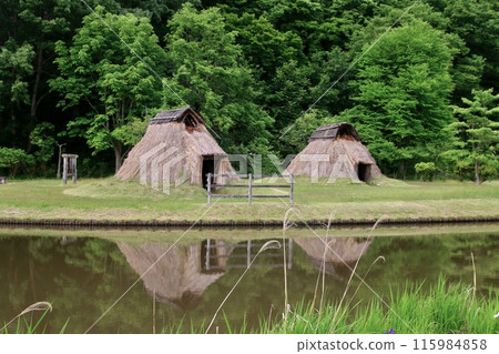 Jomon ruins and pit dwellings (Takabatake Town, Yamagata Prefecture) 115984858