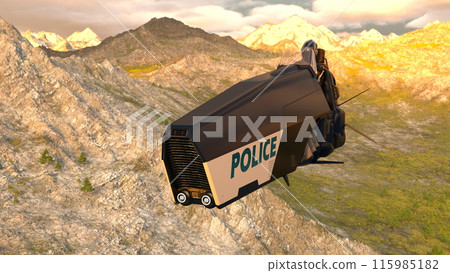 Cyber policeman on a spaceship Cyber policeman on a spaceship 115985182