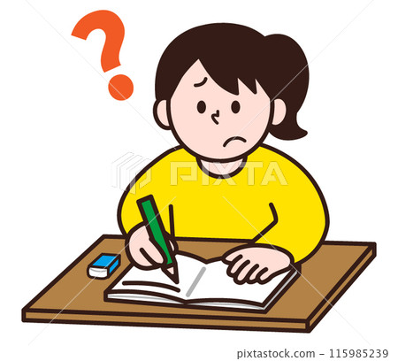 woman who doesn't know the answer 115985239