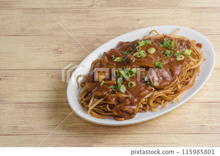Curry fried noodles Curry fried noodles 115985801