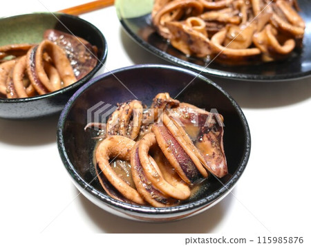 Delicious boiled squid guts Delicious boiled squid guts 115985876