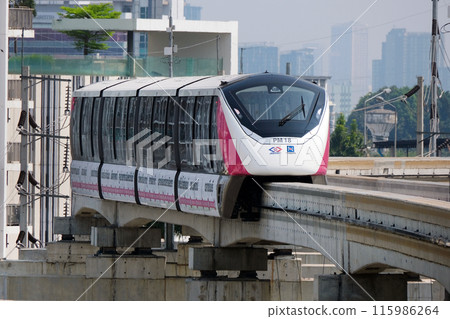 Transportation in Bangkok, Thailand, MRT Pink Line Transportation in Bangkok, Thailand, MRT Pink Line 115986264