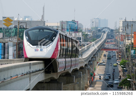 泰國曼谷的交通系統 MRT 粉紅線 泰國曼谷的交通系統 MRT 粉紅線 115986268