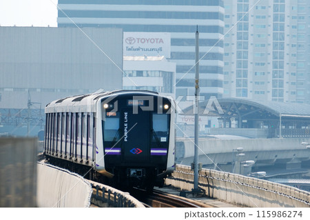 MRT Purple Line in Bangkok, Thailand MRT Purple Line in Bangkok, Thailand 115986274