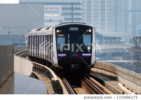 MRT Purple Line in Bangkok, Thailand 115986275