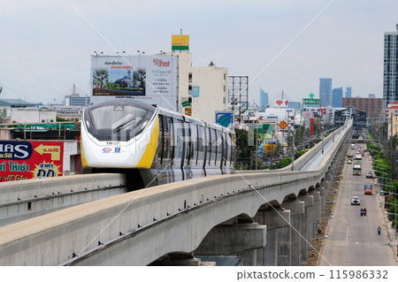 交通 泰國曼谷 MRT 黃線 115986332