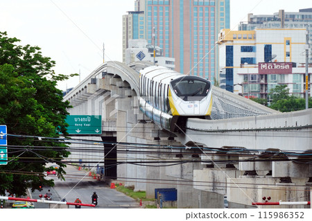 交通 泰國曼谷 MRT 黃線 115986352
