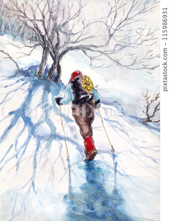 前往白雪皚皚的里山 115986931